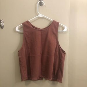 Aerie Rust Colored Cropped Tank